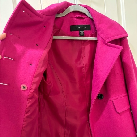 Apostrophe - Barbie Pink Wool Blend Blazer - Medium - Picture 8 of 10